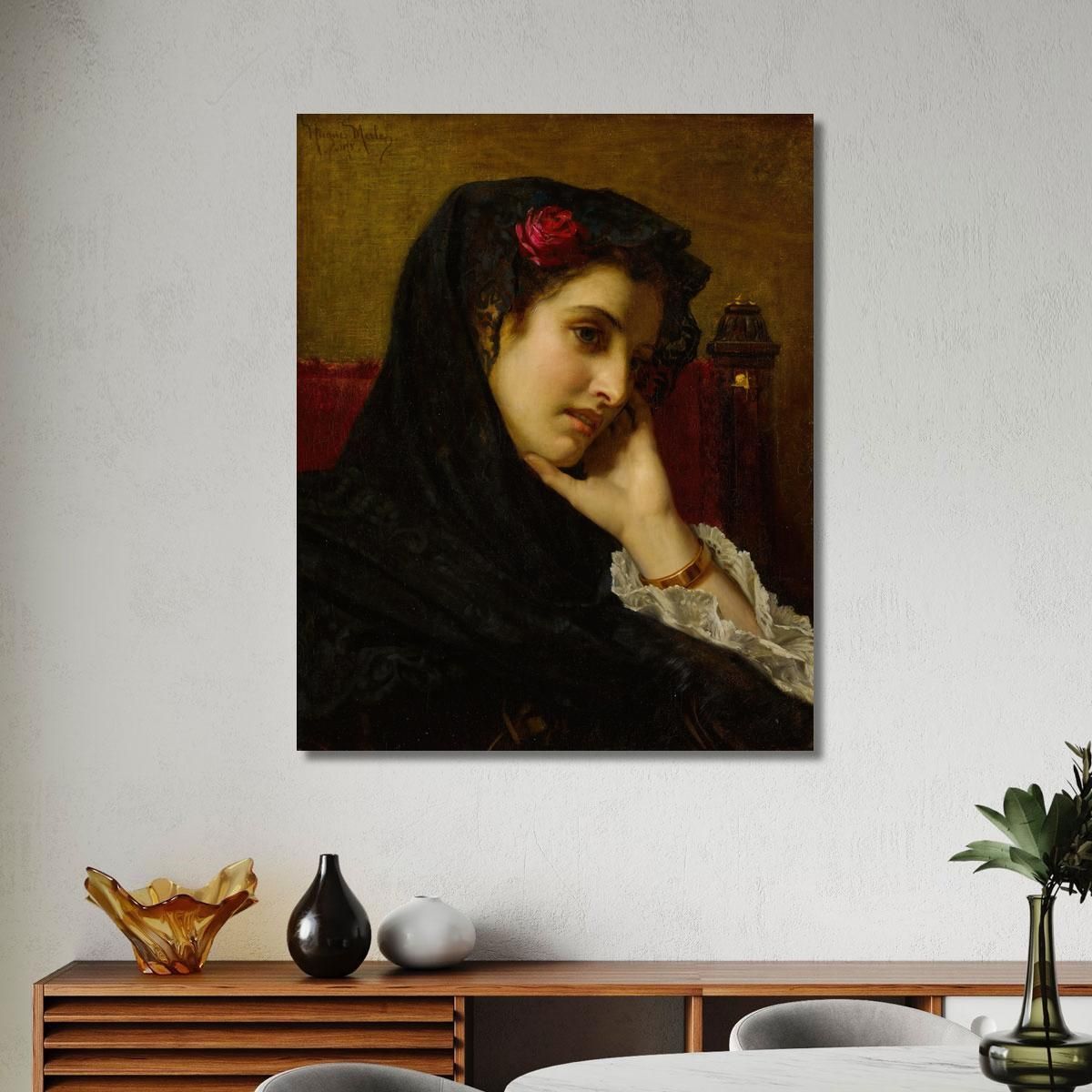 A Spanish Beauty Hugues Merle hmr2 canvas print 