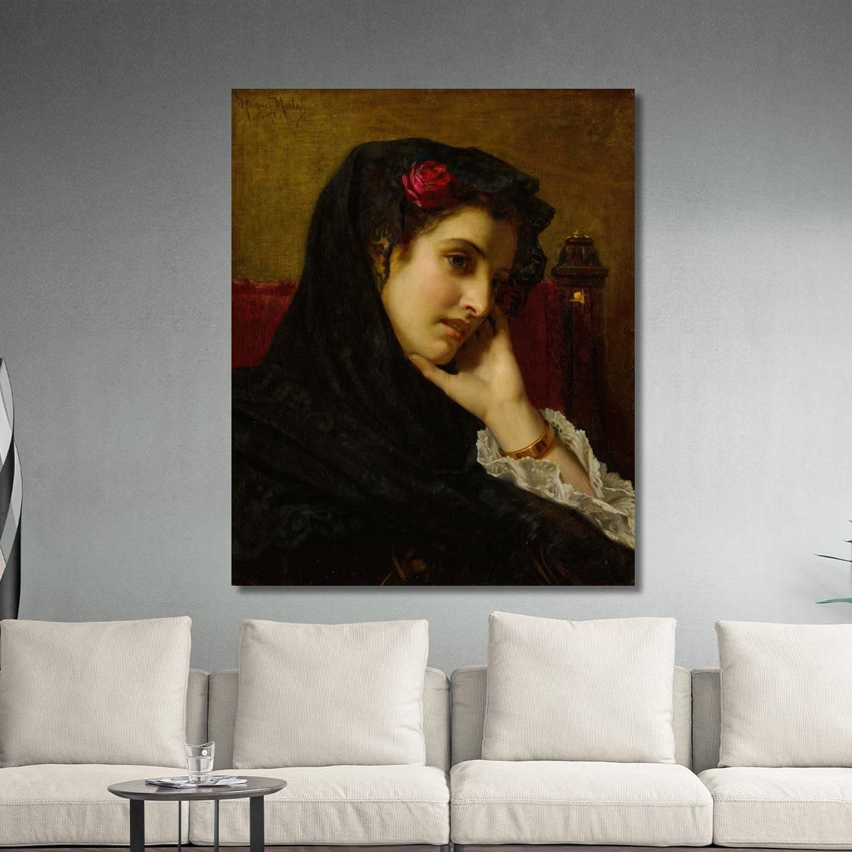 A Spanish Beauty Hugues Merle hmr2 canvas print 