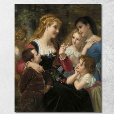 Children'S Tales Hugues Merle hmr6 canvas print 