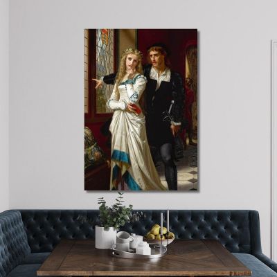 Hamlet And Ophelia Hugues Merle hmr9 canvas print 