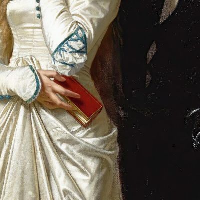 Hamlet And Ophelia Hugues Merle hmr9 canvas print