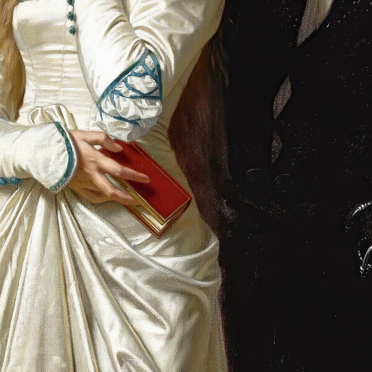 Hamlet And Ophelia Hugues Merle hmr9 canvas print