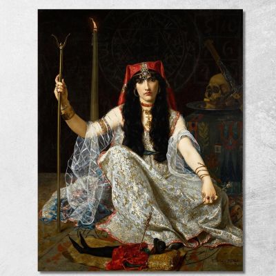 The Sorceress Hugues Merle hmr13 canvas print 