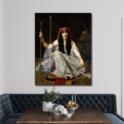The Sorceress Hugues Merle hmr13 canvas print 