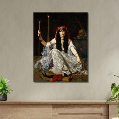 The Sorceress Hugues Merle hmr13 canvas print 