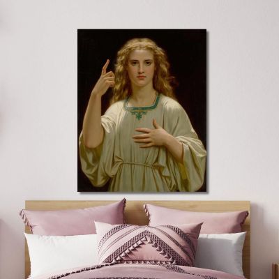 Think Of God Hugues Merle hmr18 canvas print 