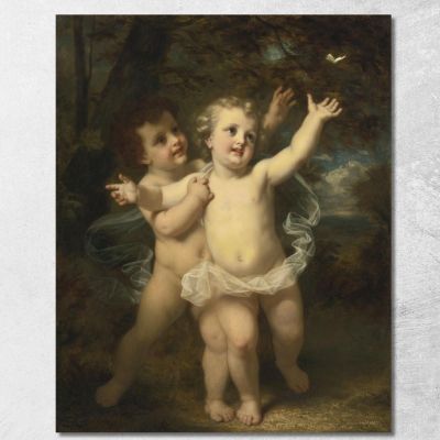 The Butterfly Hugues Merle hmr23 canvas print 