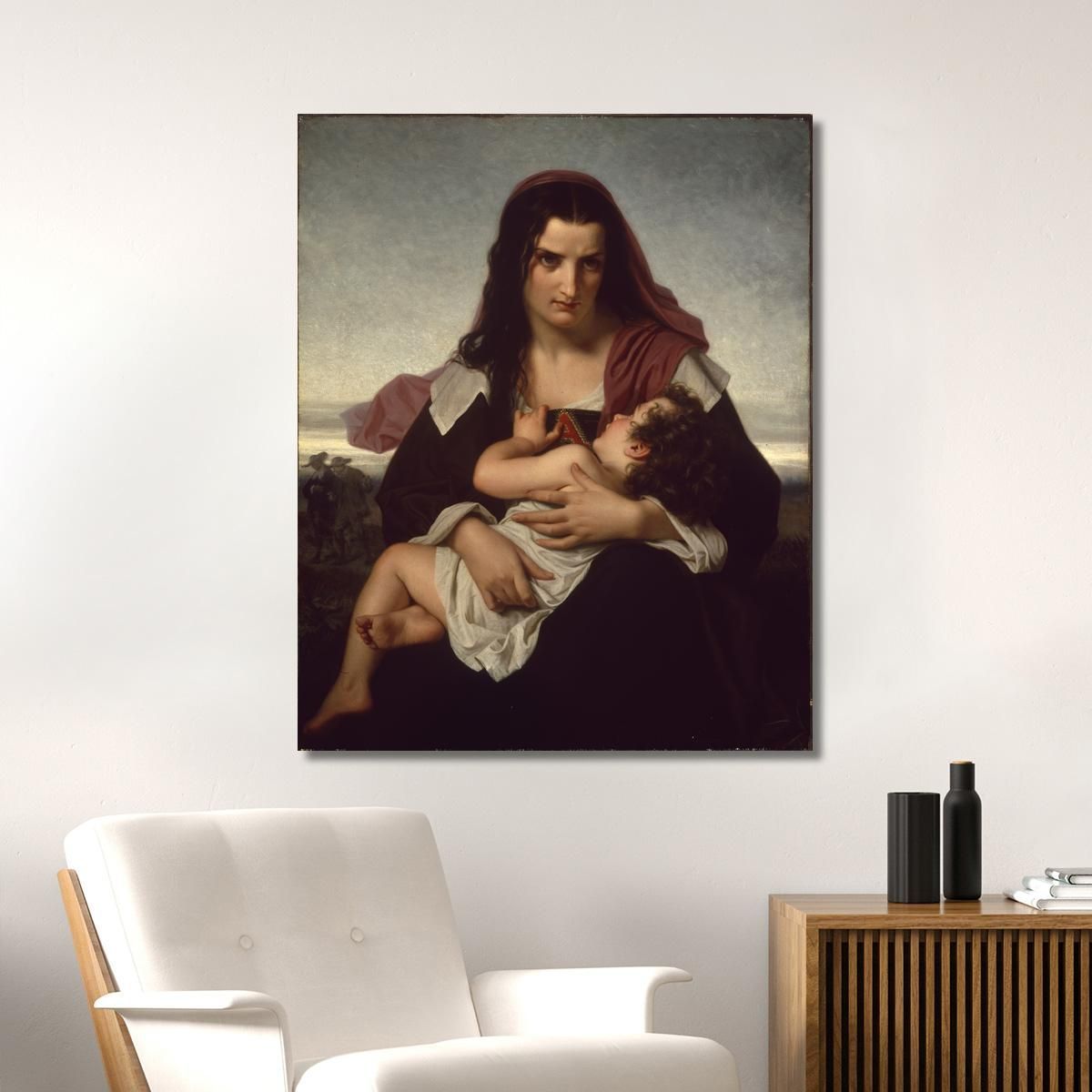 The Scarlet Letter Hugues Merle hmr27 canvas print 
