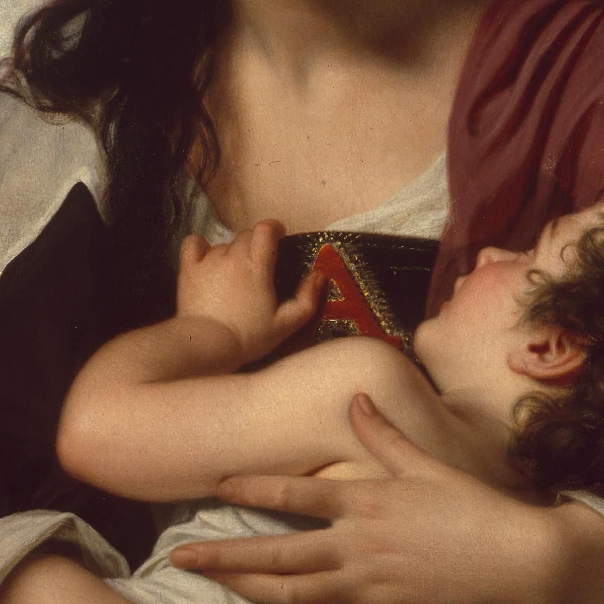 The Scarlet Letter Hugues Merle hmr27 canvas print