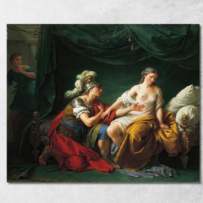 Alcibiades On His Knees Before His Mistress Louis-Jean-François Lagrenée ljf1 canvas print 