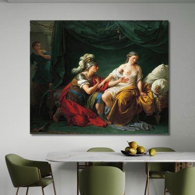 Alcibiades On His Knees Before His Mistress Louis-Jean-François Lagrenée ljf1 canvas print 