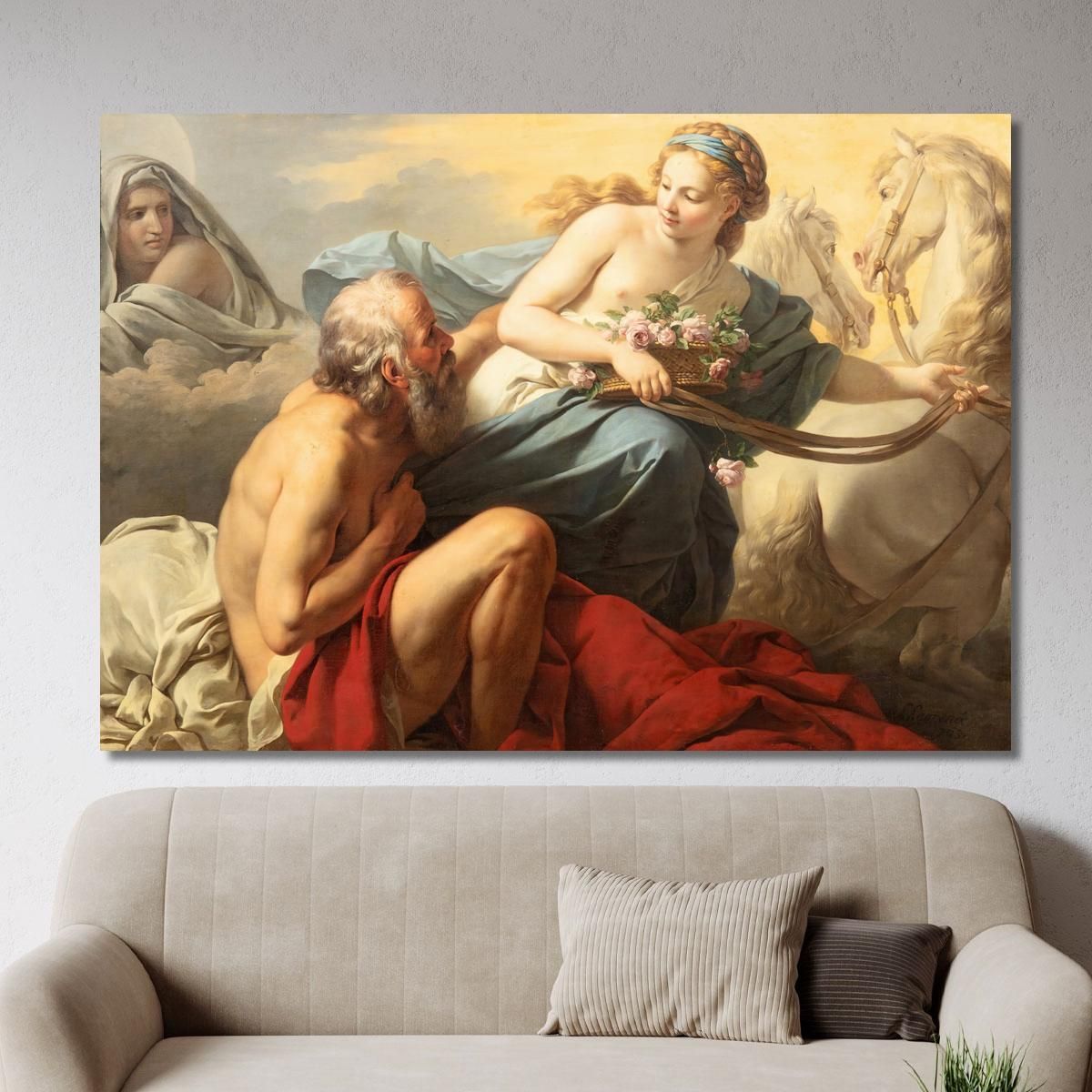 Aurora And Tithonus Louis-Jean-François Lagrenée ljf4 canvas print 