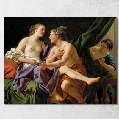 Mercury Herse And Aglaura Louis-Jean-François Lagrenée ljf17 canvas print 