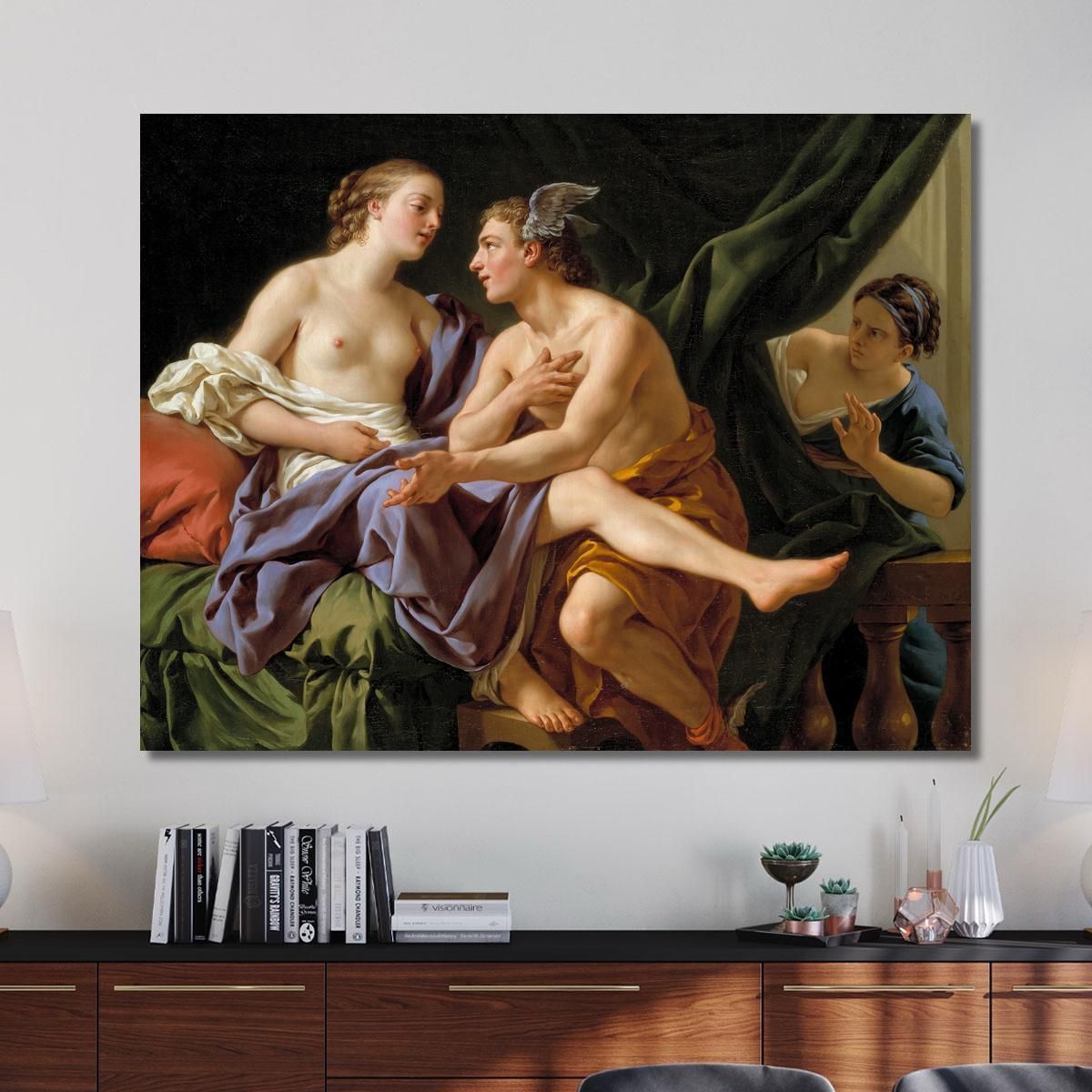Mercury Herse And Aglaura Louis-Jean-François Lagrenée ljf17 canvas print 