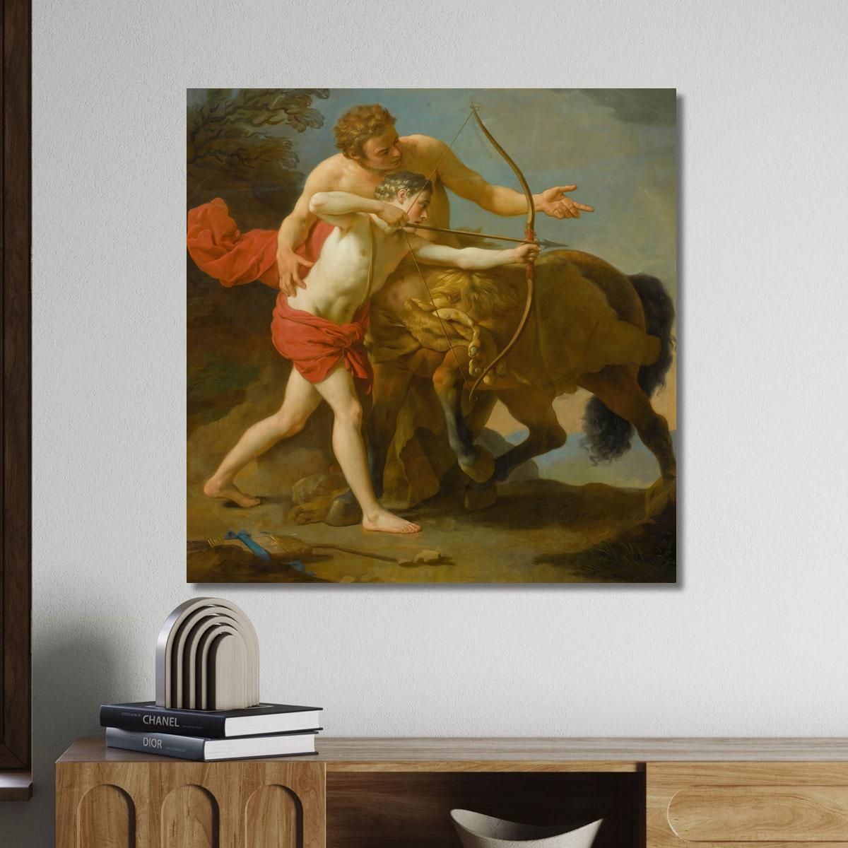The Centaur Chiron Instructing Achilles Louis-Jean-François Lagrenée ljf23 canvas print 
