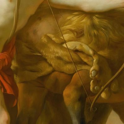 The Centaur Chiron Instructing Achilles Louis-Jean-François Lagrenée ljf23 canvas print