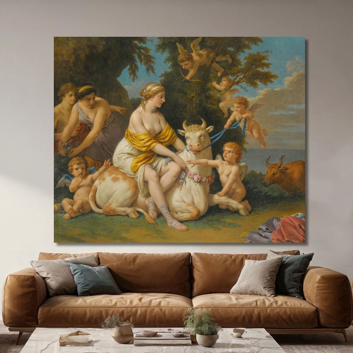 The Rape Of Europa Louis-Jean-François Lagrenée ljf24 canvas print 