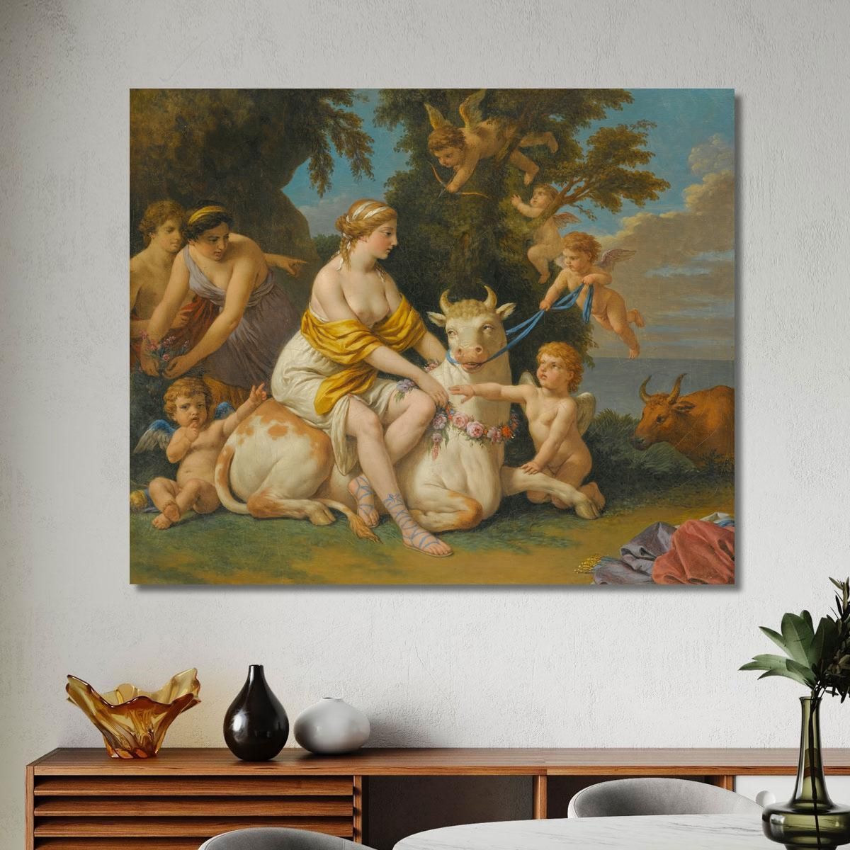 The Rape Of Europa Louis-Jean-François Lagrenée ljf24 canvas print 