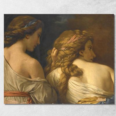 Two Nymphs Louis-Jean-François Lagrenée ljf25 canvas print 