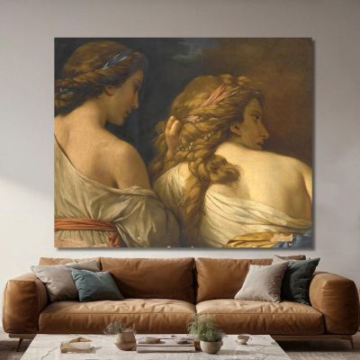 Two Nymphs Louis-Jean-François Lagrenée ljf25 canvas print 