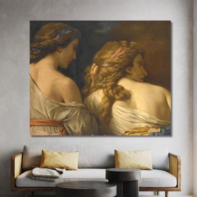 Two Nymphs Louis-Jean-François Lagrenée ljf25 canvas print 