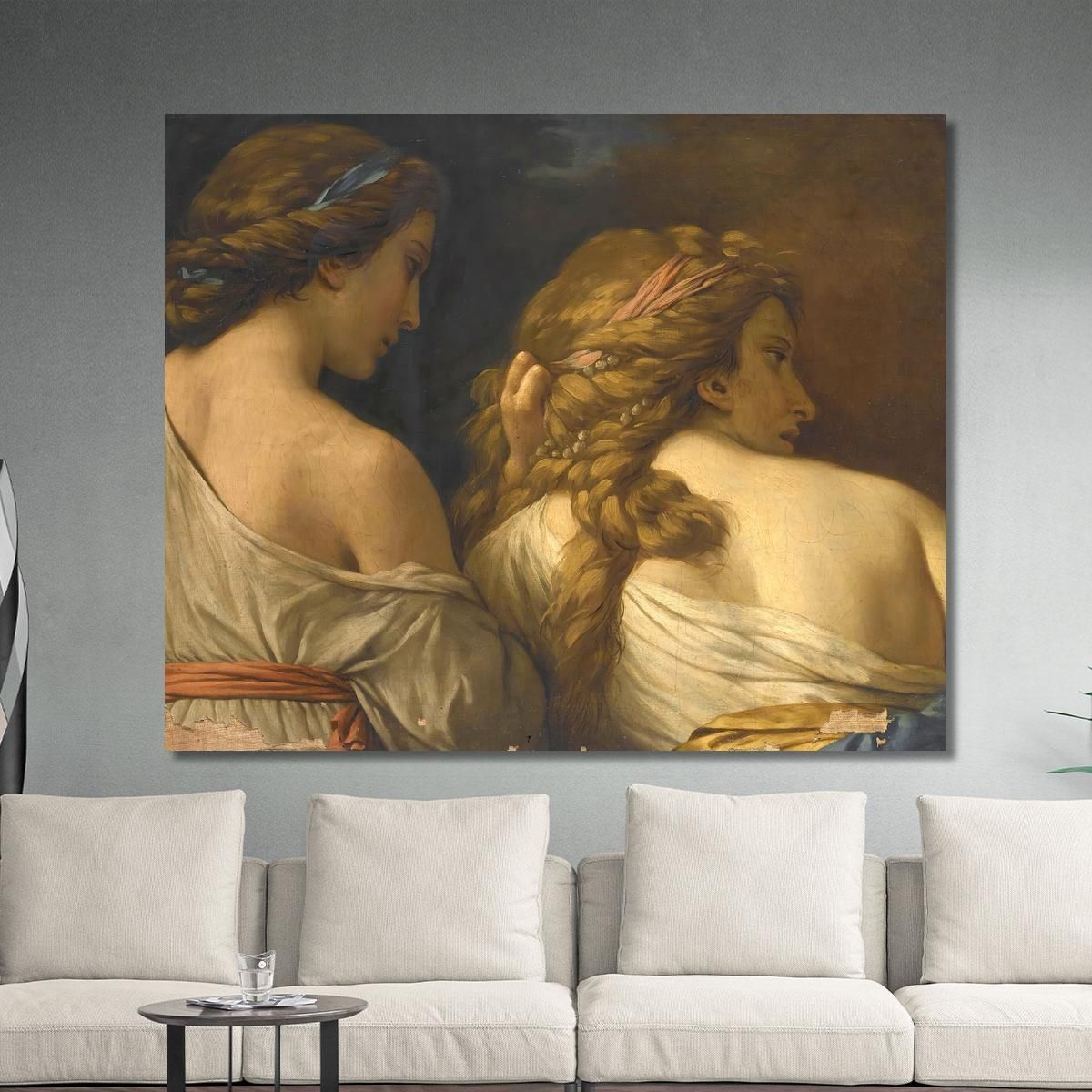 Two Nymphs Louis-Jean-François Lagrenée ljf25 canvas print 