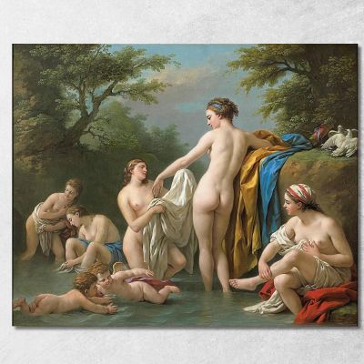 Venus And Nymphs Bathing Louis-Jean-François Lagrenée ljf27 canvas print 