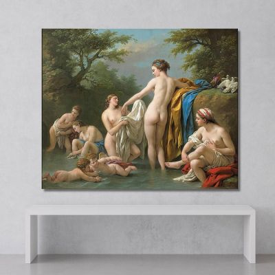 Venus And Nymphs Bathing Louis-Jean-François Lagrenée ljf27 canvas print 