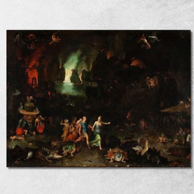 Aeneas And The Cumaean Sibyl In The Underworld Jan Brueghel The Elder jbe8 canvas print 