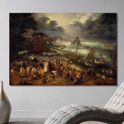 Christ Preaching From The Boat Jan Brueghel The Elder jbe10 canvas print 