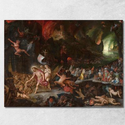 Christ'S Descent Into Limbo Jan Brueghel The Elder jbe11 canvas print 