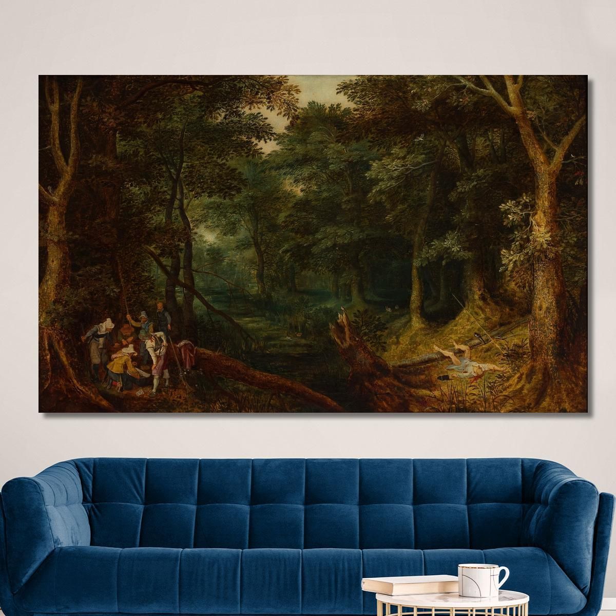 Landscape With Robbers Dividing The Loot Jan Brueghel The Elder jbe21 canvas print 