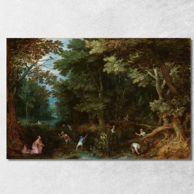 Latona And The Lycian Peasants Jan Brueghel The Elder jbe26 canvas print 