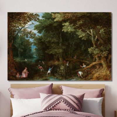 Latona And The Lycian Peasants Jan Brueghel The Elder jbe26 canvas print 