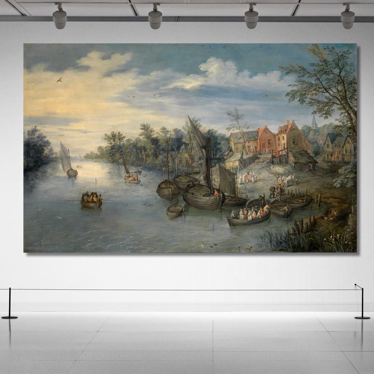 River Landscape 2 Jan Brueghel The Elder jbe32 canvas print 