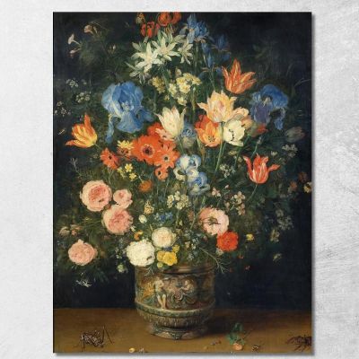 Still Life With Flowers And Insects Jan Brueghel The Elder jbe36 canvas print 