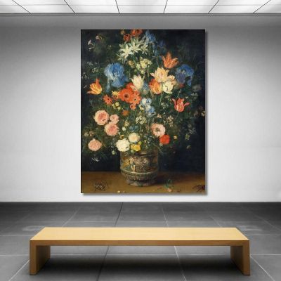 Still Life With Flowers And Insects Jan Brueghel The Elder jbe36 canvas print 