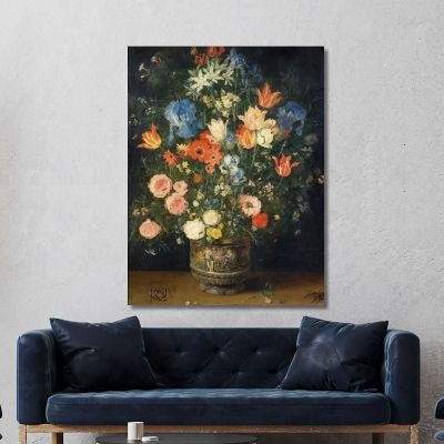 Still Life With Flowers And Insects Jan Brueghel The Elder jbe36 canvas print 