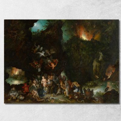 The Temptation Of Saint Anthony Jan Brueghel The Elder jbe44 canvas print 