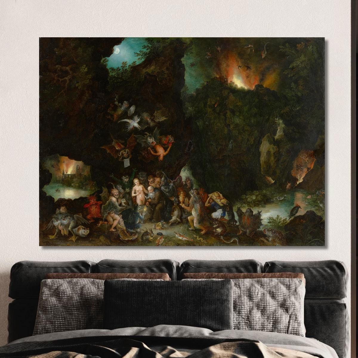 The Temptation Of Saint Anthony Jan Brueghel The Elder jbe44 canvas print 