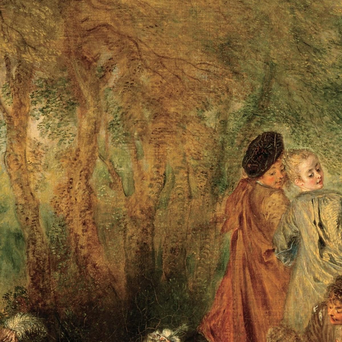 The Feast Of Love Jean-Antoine Watteau jaw35 canvas print