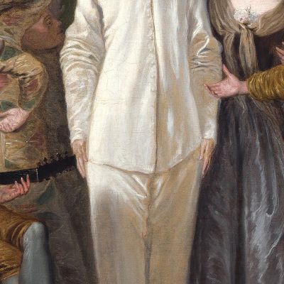 The Italian Comedians Jean-Antoine Watteau jaw37 canvas print