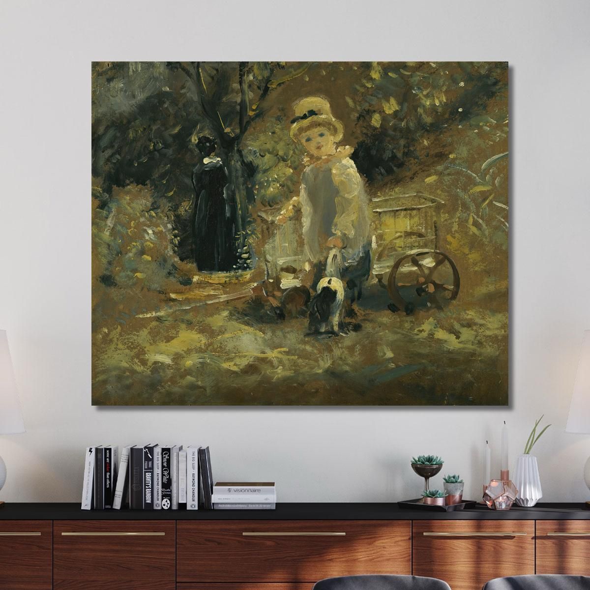 A Boy With A Toy Cart John Constable jcn1 canvas print 