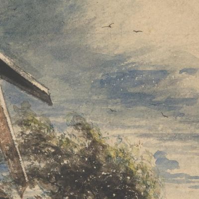 A Mill Near Colchester John Constable jcn5 canvas print