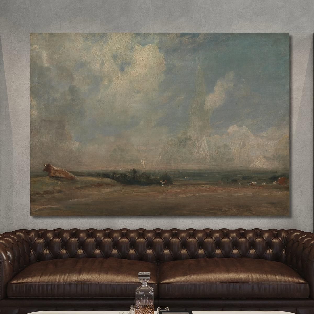 A View From Hampstead Heath John Constable jcn9 canvas print 