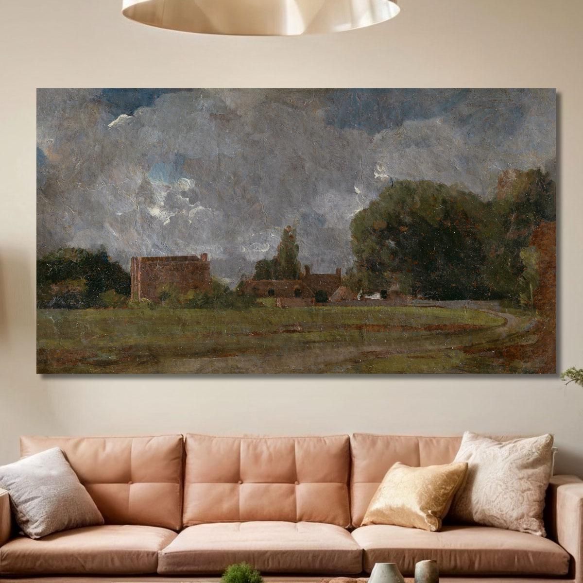 Golding Constable'S House East Bergholt- The Artist'S Birthplace John Constable jcn41 canvas print 