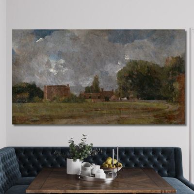 Golding Constable'S House East Bergholt- The Artist'S Birthplace John Constable jcn41 canvas print 