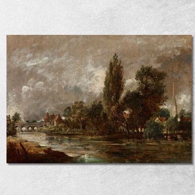 Harnham Bridge Salisbury John Constable jcn49 canvas print 