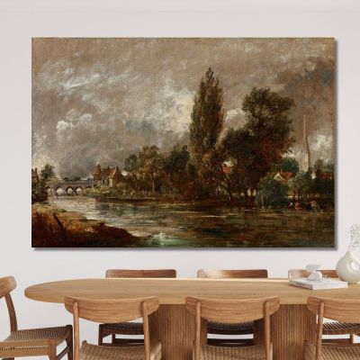 Harnham Bridge Salisbury John Constable jcn49 canvas print 