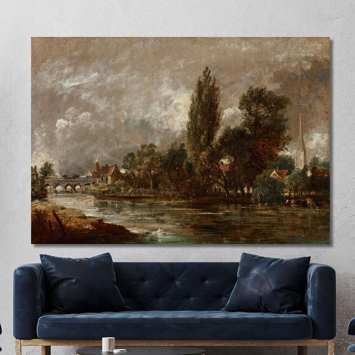 Harnham Bridge Salisbury John Constable jcn49 canvas print 